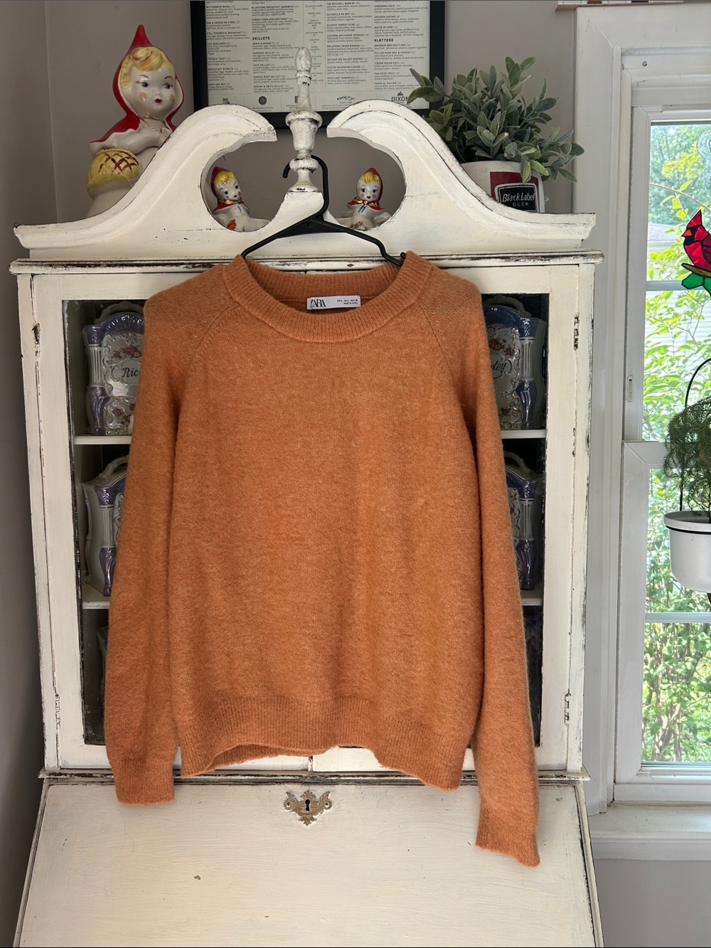 Zara Women’s Crewneck Sweater in Taupe Brown